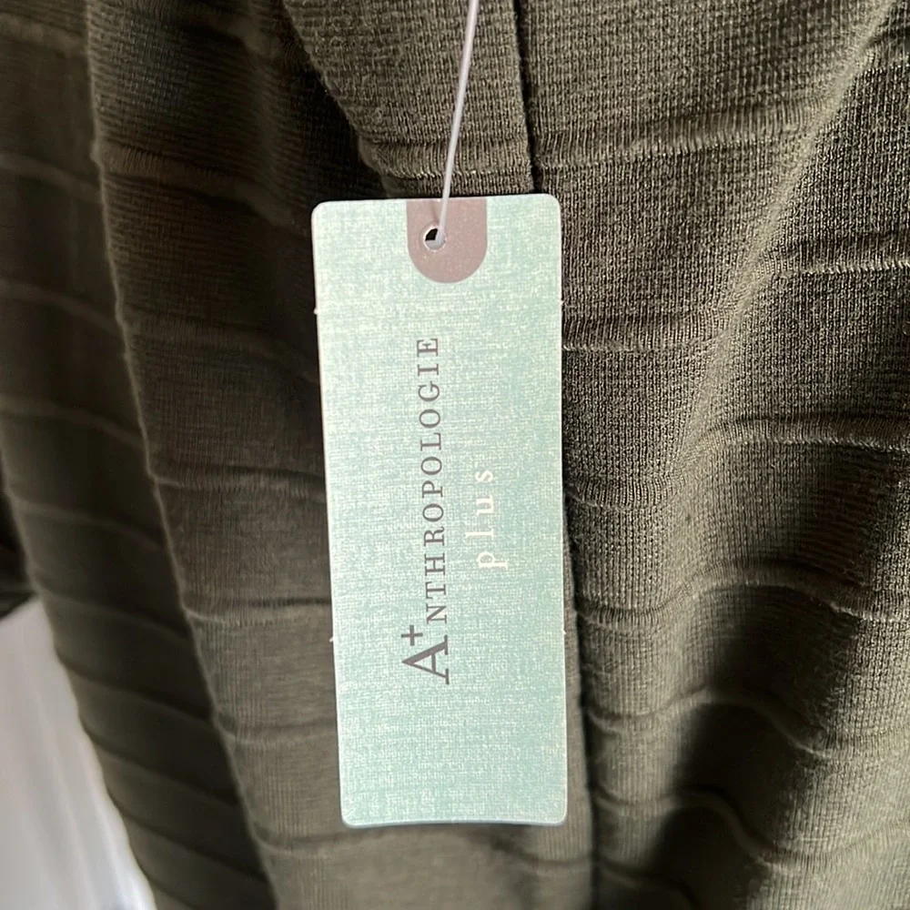 Fit and Flare Plus Green Dress from Anthropologie in 1X - Picture 7 of 7